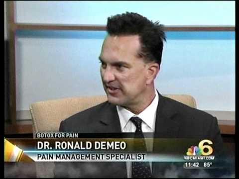 Dr. Ron Demeo, Botox for back pain, Meridian Spine botox muscle spasm, Miami Botox for Chronic Pain