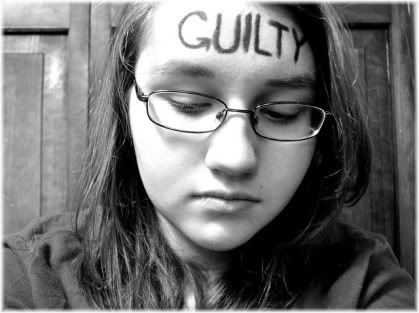 girl guilt forehead