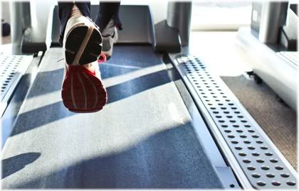 running on treadmill