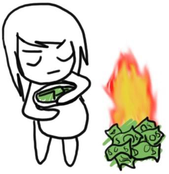 burning money