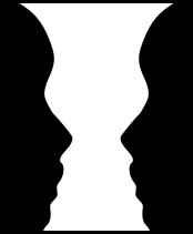 vase face illusion (Rubin vase)