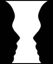 vase face illusion (Rubin vase)