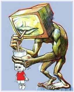 tv drinking brain