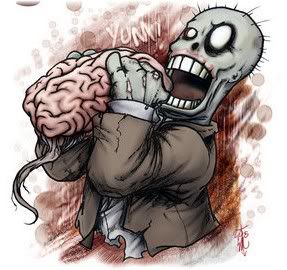 monster eating brain