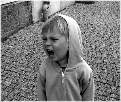 child shouting
