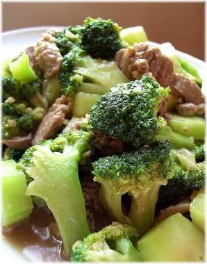 meat with broccoli