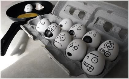 scared eggs