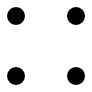 four dots as small square