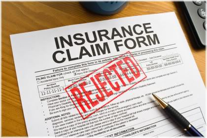 insurance claim rejected